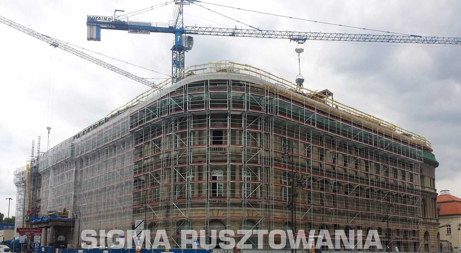 Rusztowania rusztowanie elewacyjne fasadowe ramowe 204 m2- producent