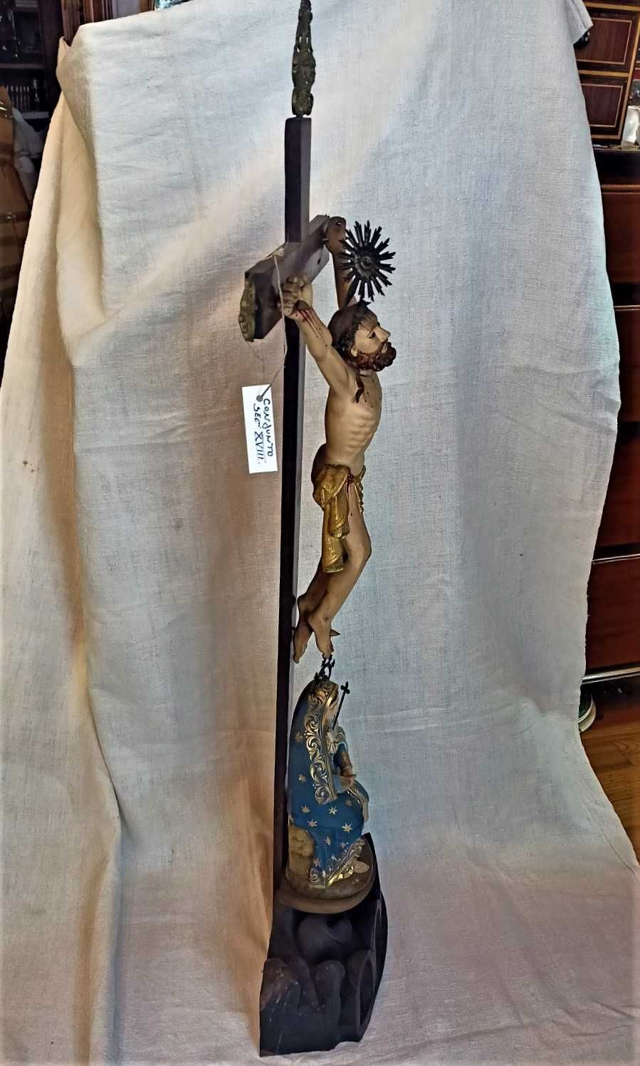 Crucifixo Jesus Cristo Nossa Sra das Dores