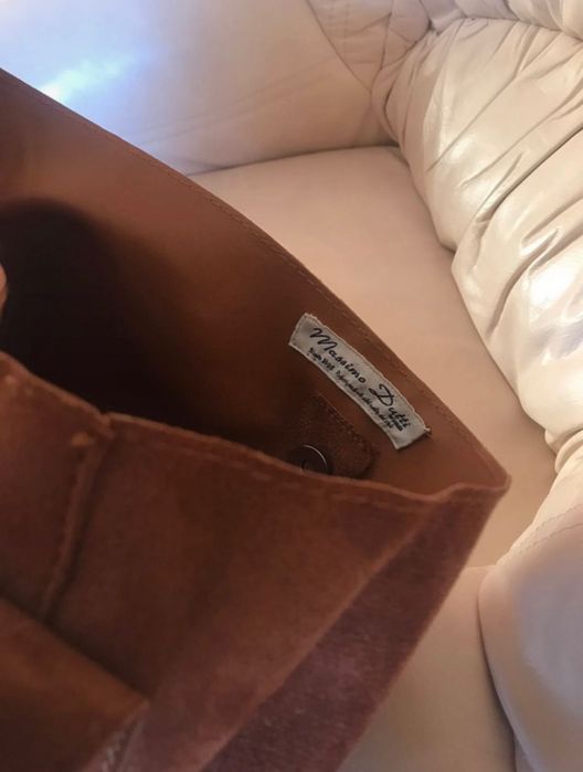 Zamszowa torebka massimo dutti