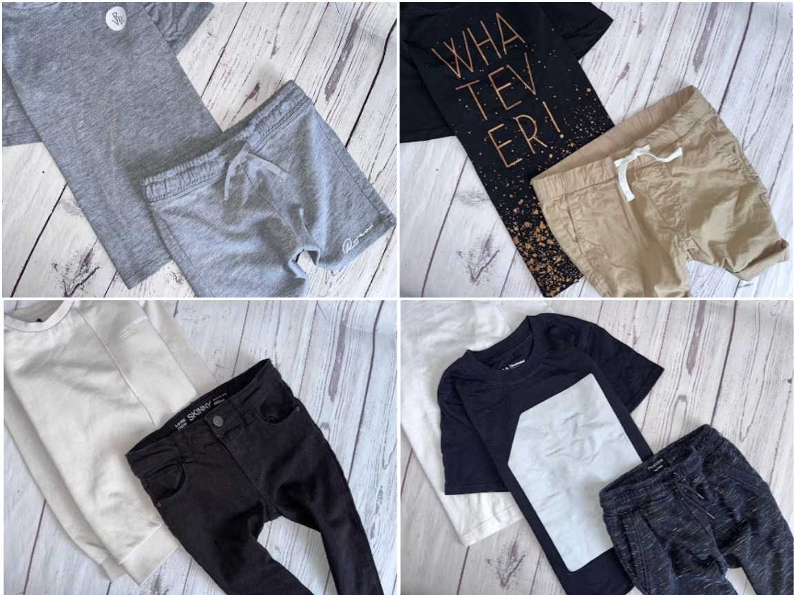 r.116-122 Mega Paka 56szt zestaw ubranek dla chłopca LATO nike adidas