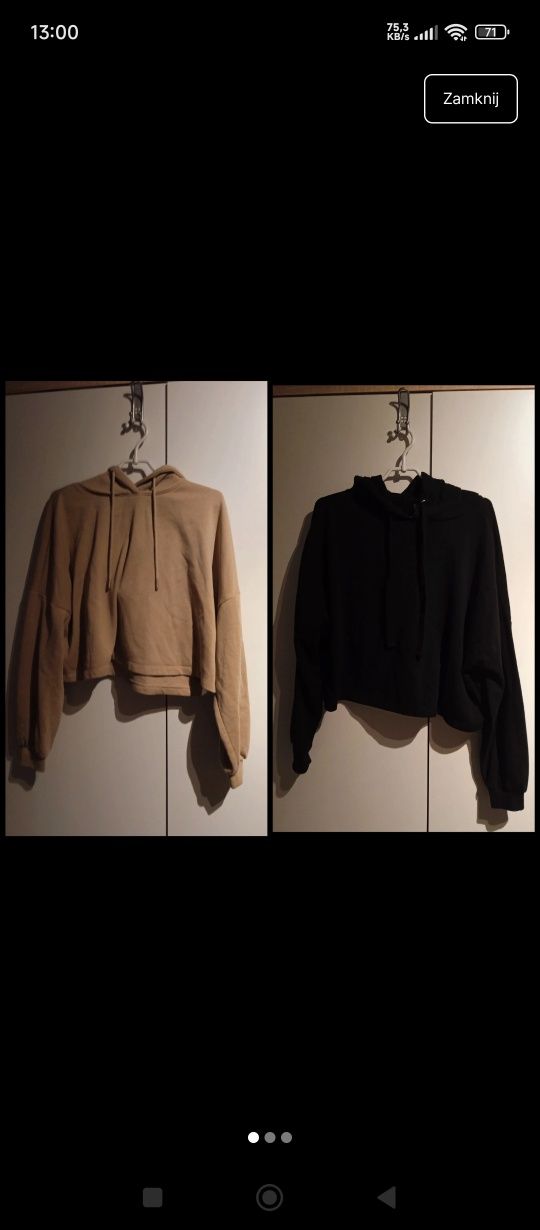 Zestaw 2 krótkie bluzy oversize