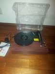 Gramofon Voksun E300 RCA Bluetooth AUX USB brązowy