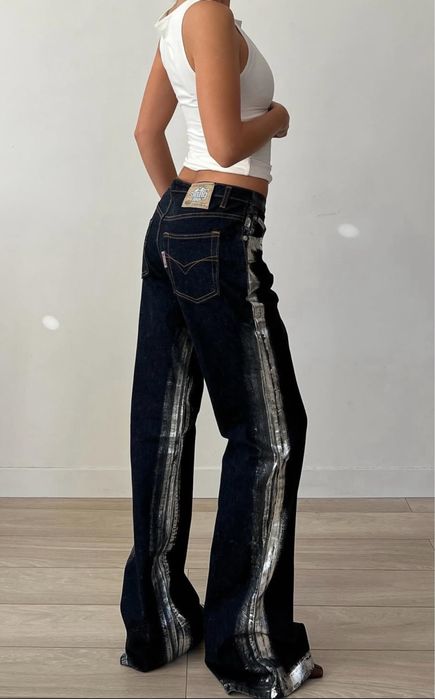 Винтажные джинсы клеш