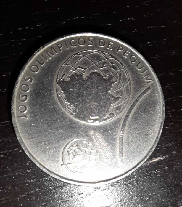 Moeda comemorativa jogos olímpicos de pequim ano de 2008