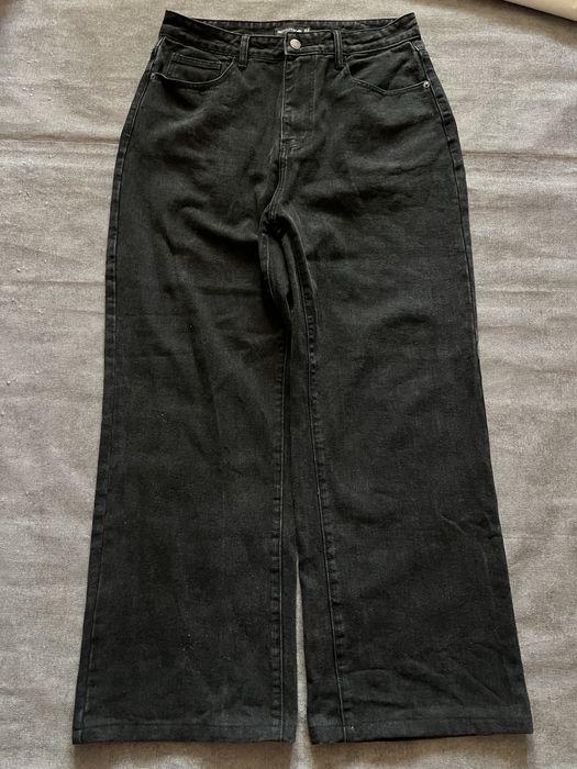 широкие черные джинсы