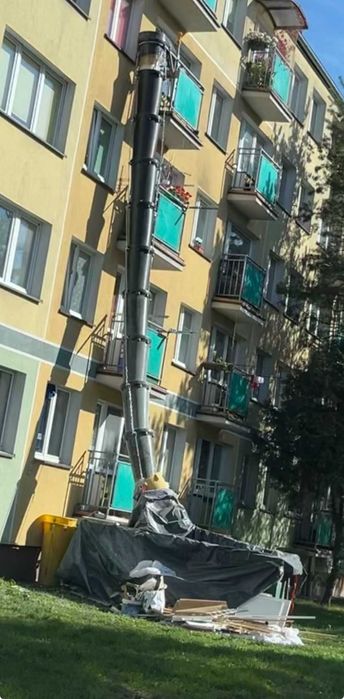 Zsyp budowlany 10 m + możliwość wypożyczenia wciągarki.