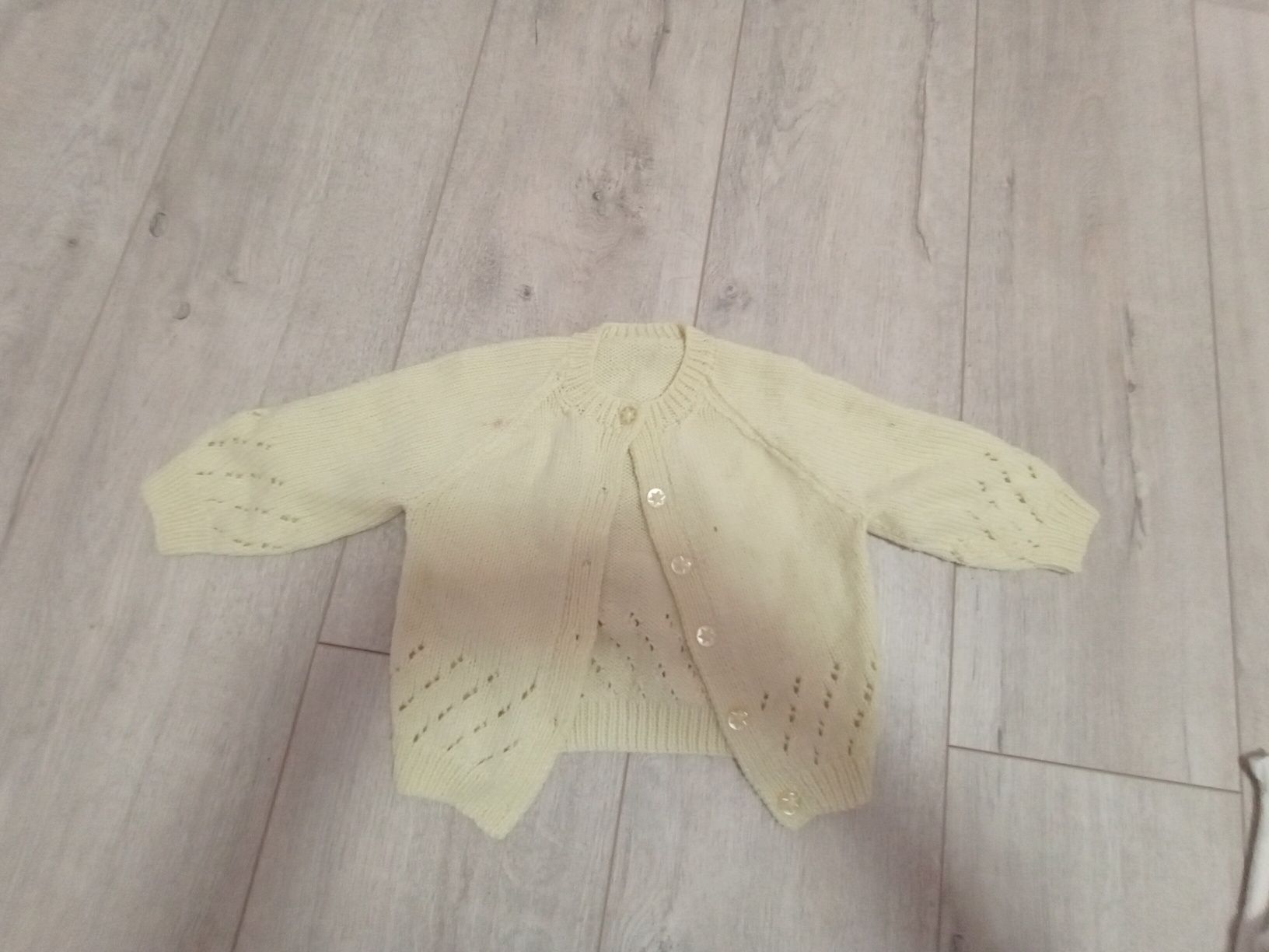 Sweter żółty rozpinany