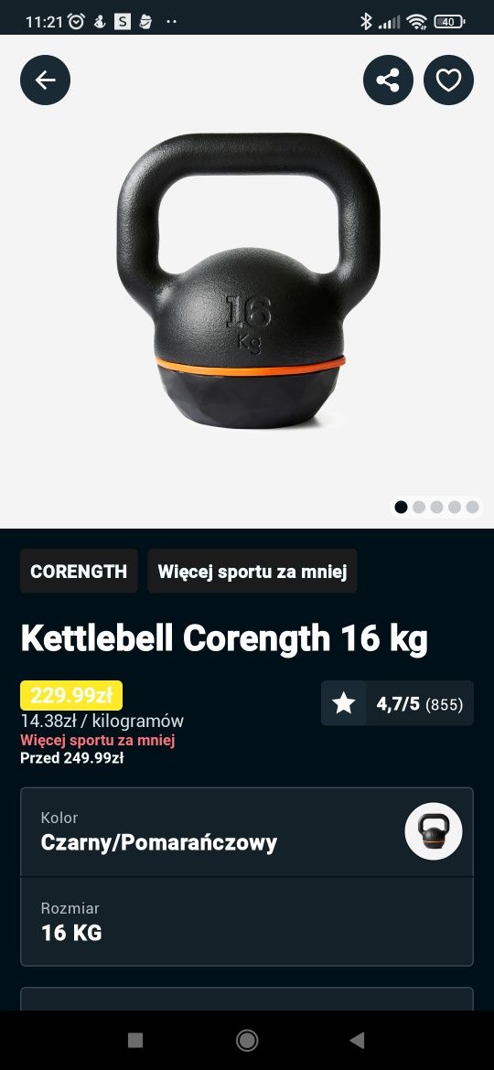 Kettlebell 16 kg