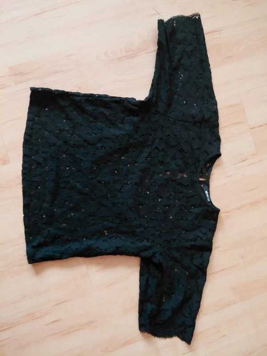Bluzka czarna koronka s/m