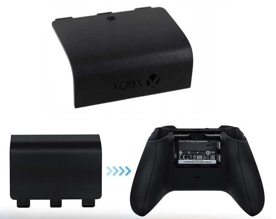 2 x Oryginalna klapka baterii do pada Xbox Series * Czarna i Biała