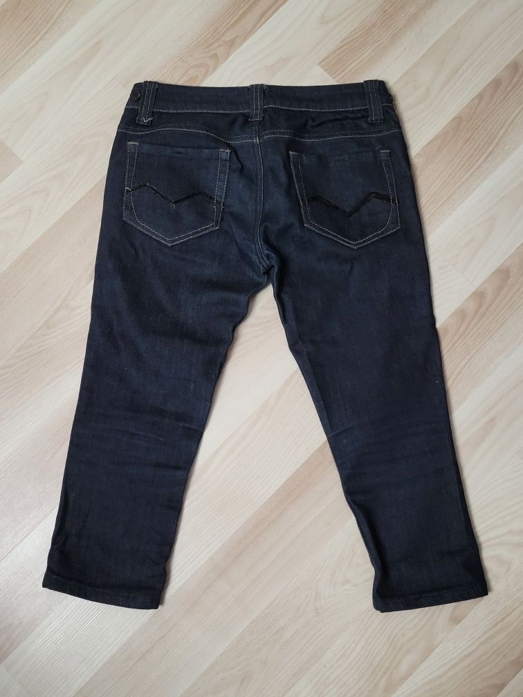 Spodnie rybaczki, spodnie jeansowe spodnie dżinsowe 36 S