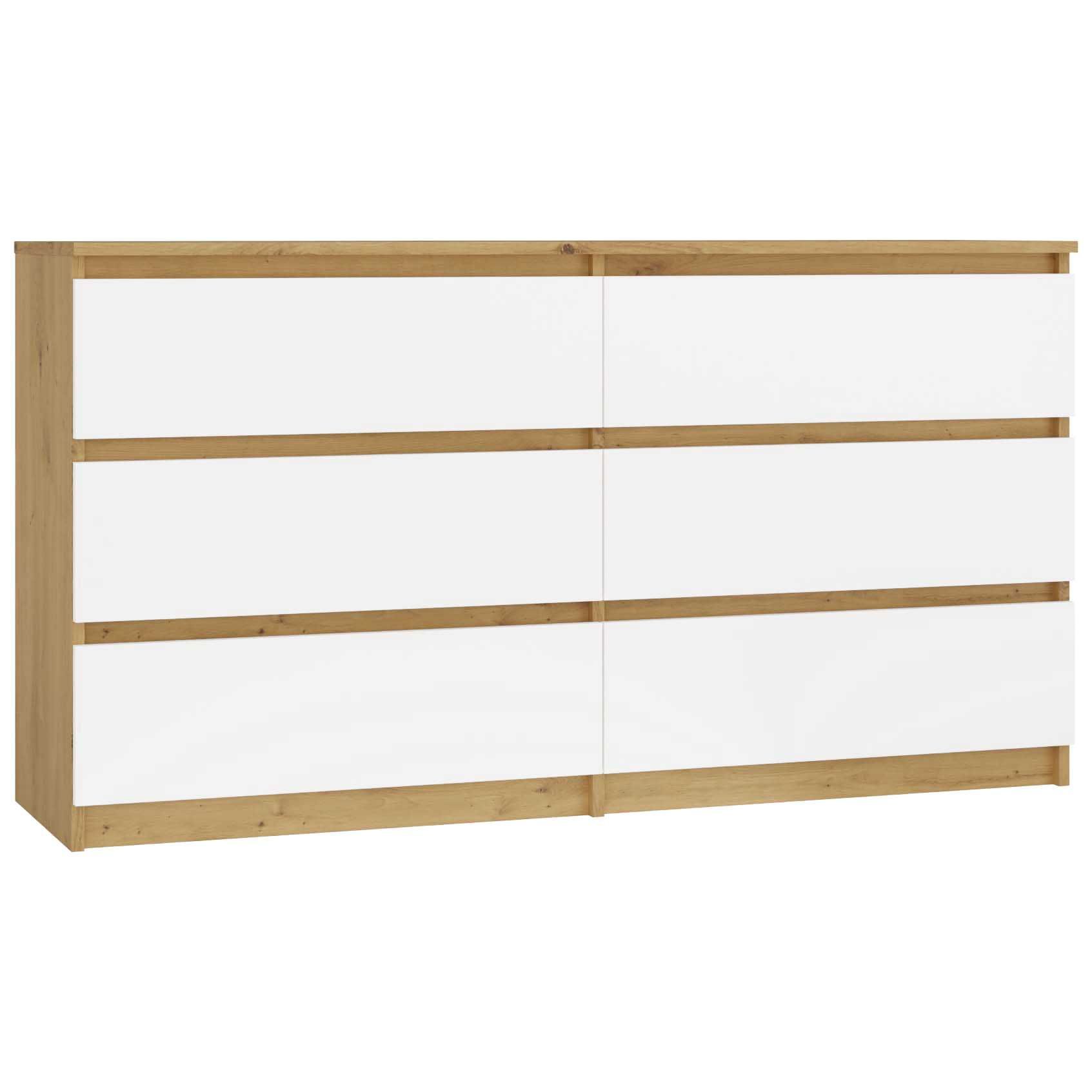 Duża Komoda Szafka M6 140 cm 6 Szuflad RÓŻNE KOLORY