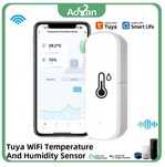Czujnik temperatury i wilgotności - TUYA, Smart Life - WiFi - 8szt