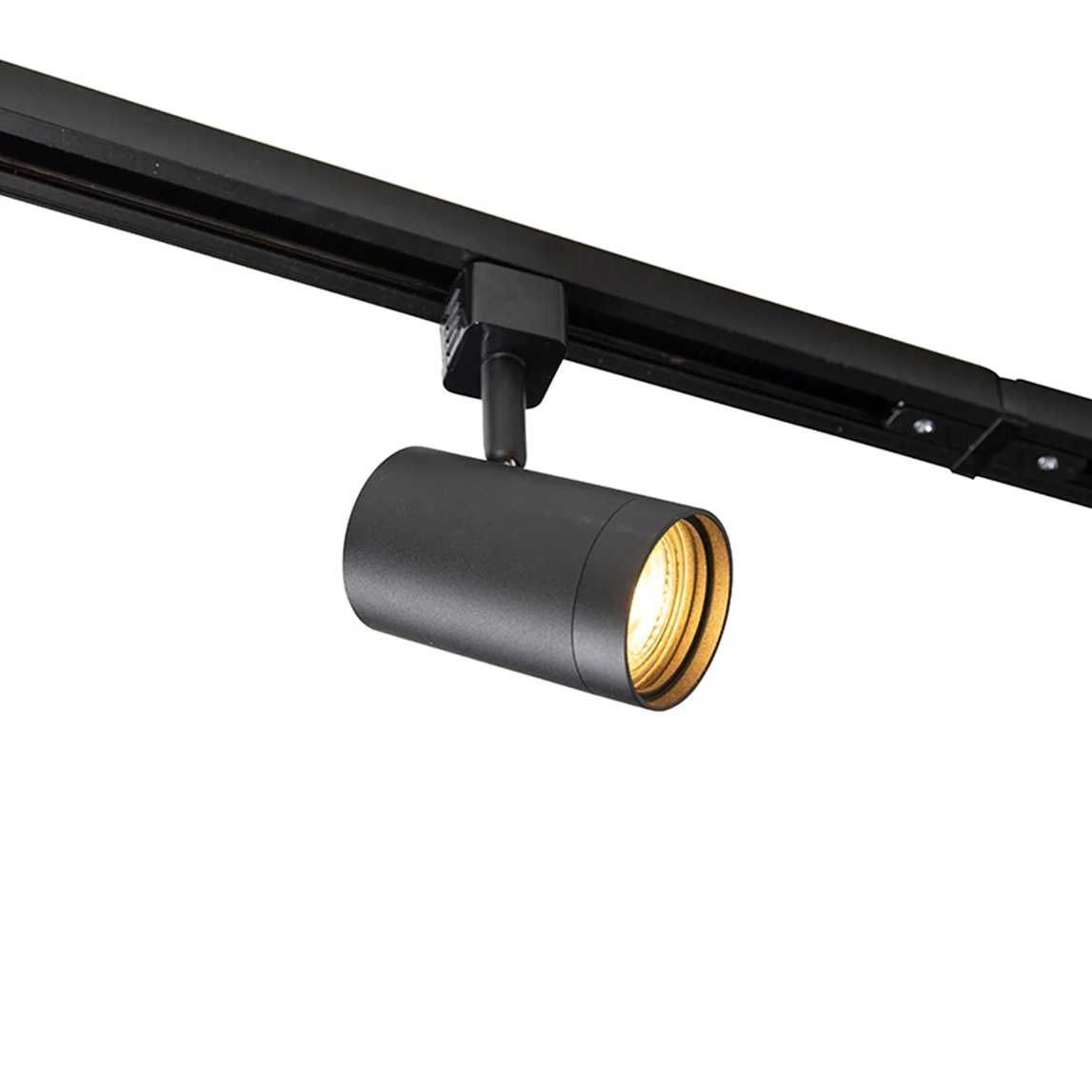 Candeeiro teto industrial com 14 focos 750cm ajuste de posicionamento