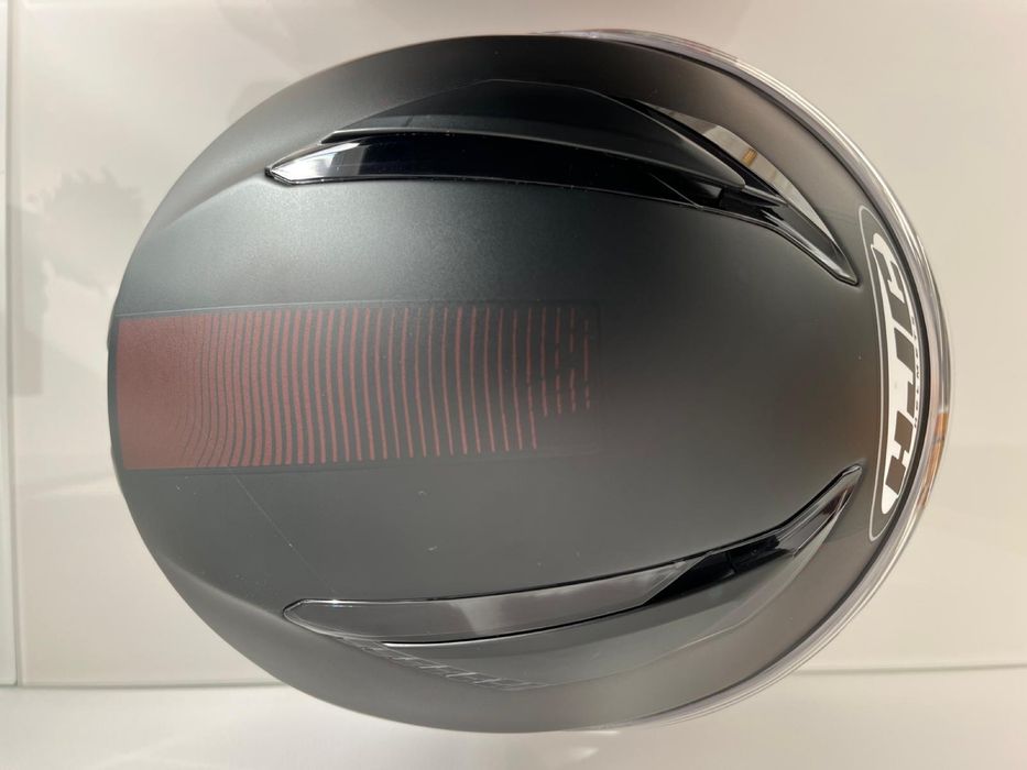 Capacete HJC F70 Preto/bordeaux Mate