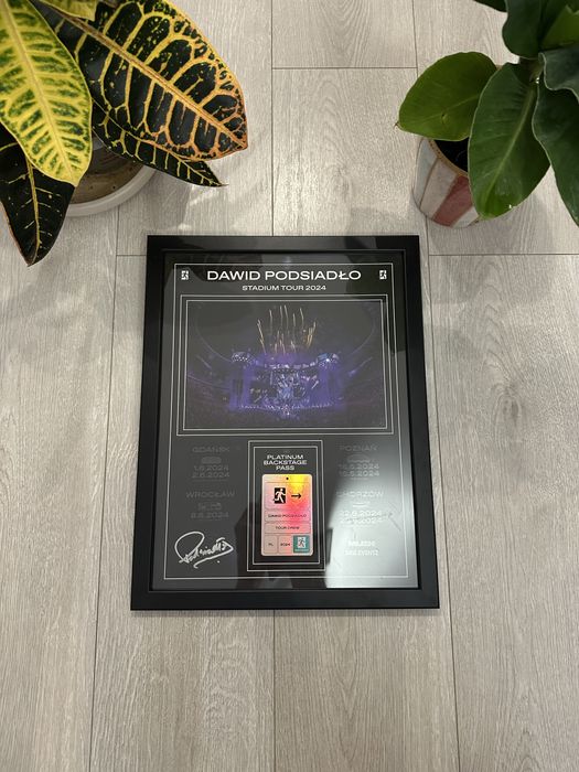 Podsiadło podpis orginalny plakat stadium tour 2024