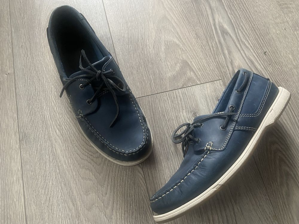 Топсайдеры туфли мокасины Clarks р.43