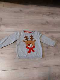 Sweter chłopięce dla chłopca świąteczny renifer 68 h&m sweterek