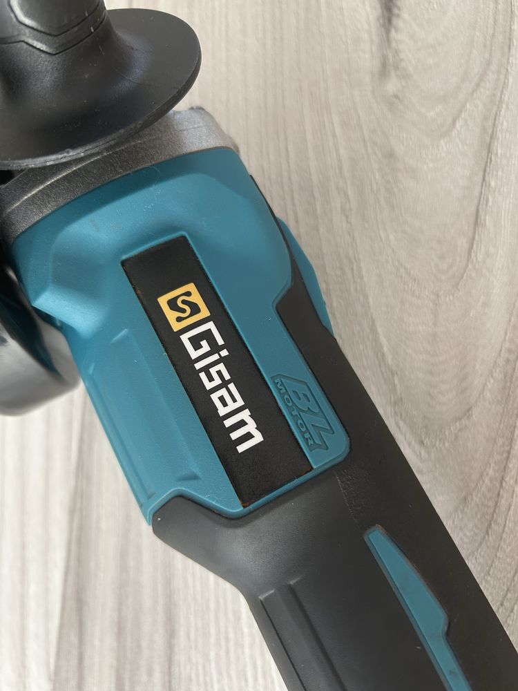 Szlifierka kątowa bezszczotkowa Gisam 125mm jak makita akumulatorowa