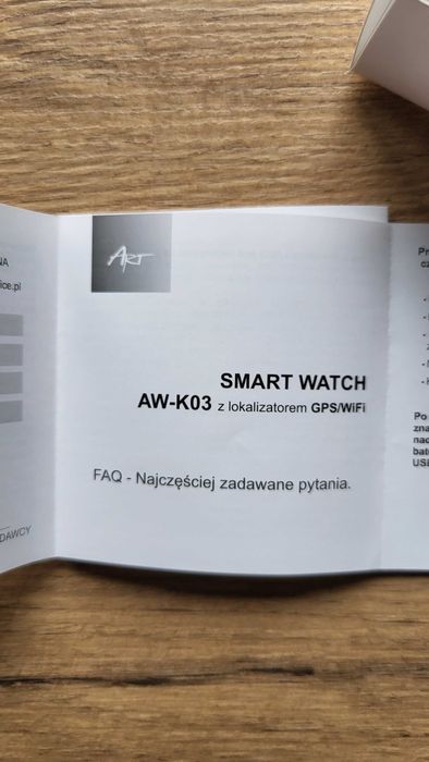 Smart Watch z lokalizatorem GPS - Art AW-K03 różowy