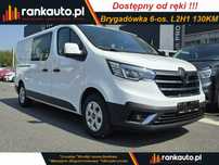 Renault Trafic  L2H1 2.0 130KM i 150KM, Brygadówka 6 miejsc od ręki w EXTRA cenie !!