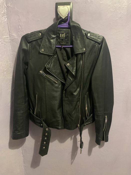 Кожана куртка косуха zara