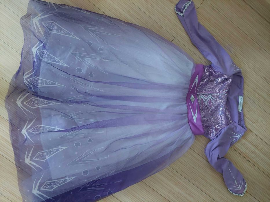 Strój na bal, przebranie Elsa, sukienka frozen