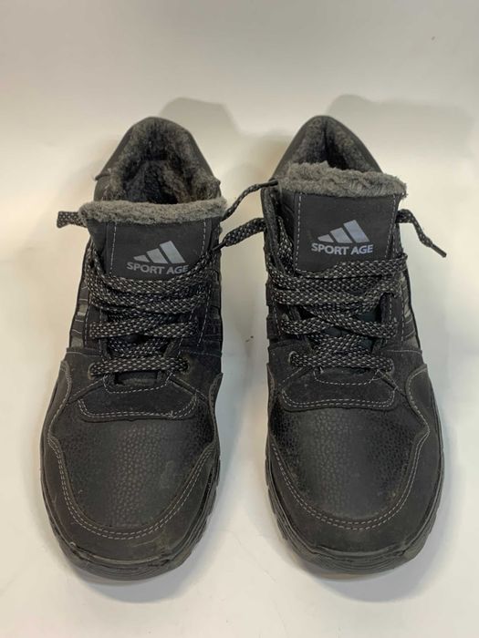 Черевики чоловічі спортивного стилю хутро чорні р 42 (26,5 см.)