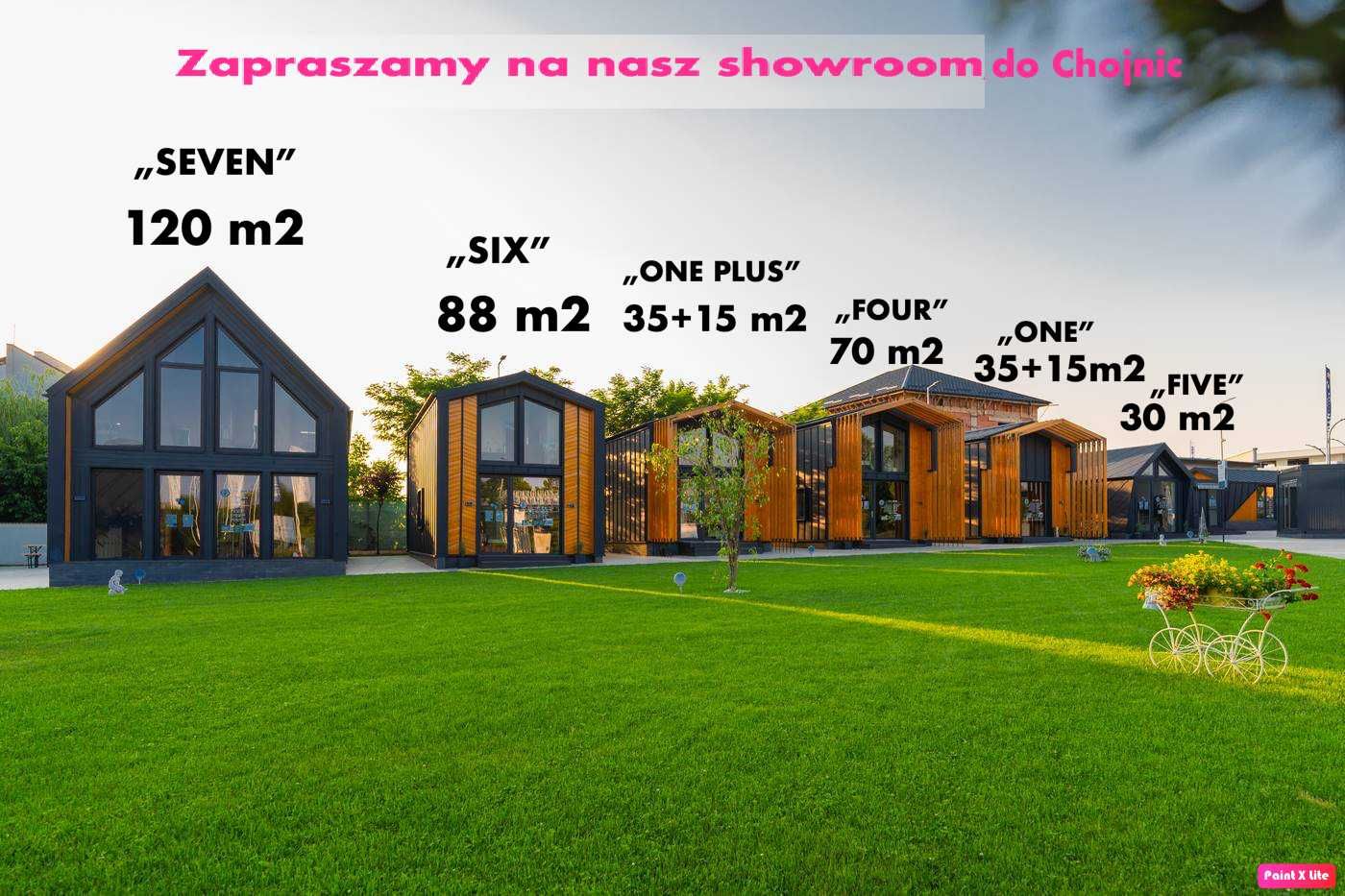 Dom z antresolą 35m2 plus modułowy bez pozwolenia całoroczny MTB ONE