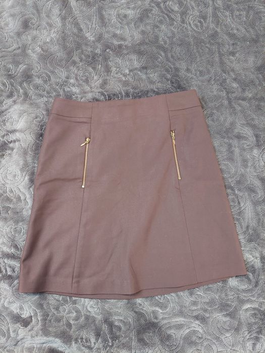 Brązowa spódnica mini