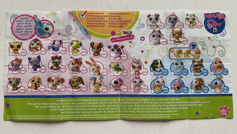 Мини каталог игрушек Буклет Littlest Pet Shop Литл Пет Шоп LPS 2011