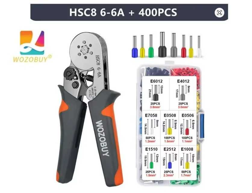 Кримпер шестикулачковий HSC8 6-6 WOZOBUY 0,25-6mm²