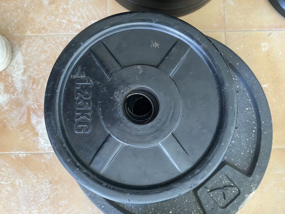 Disco rodela 1,25kg revestido borracha