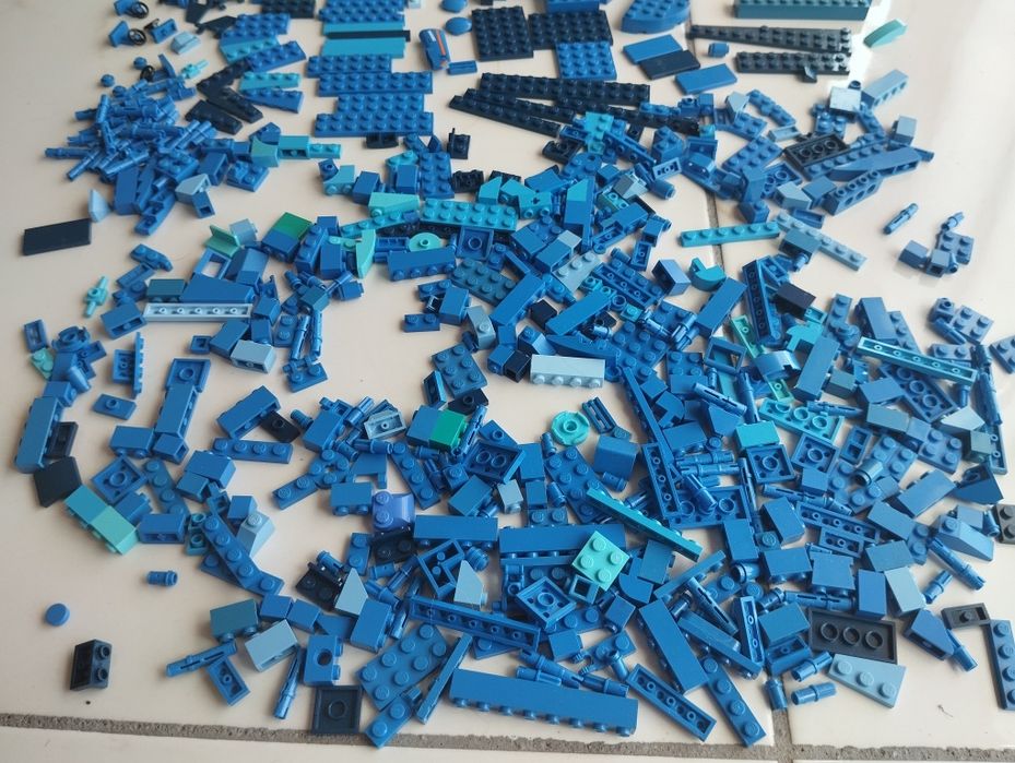 LEGO peças original cor azul