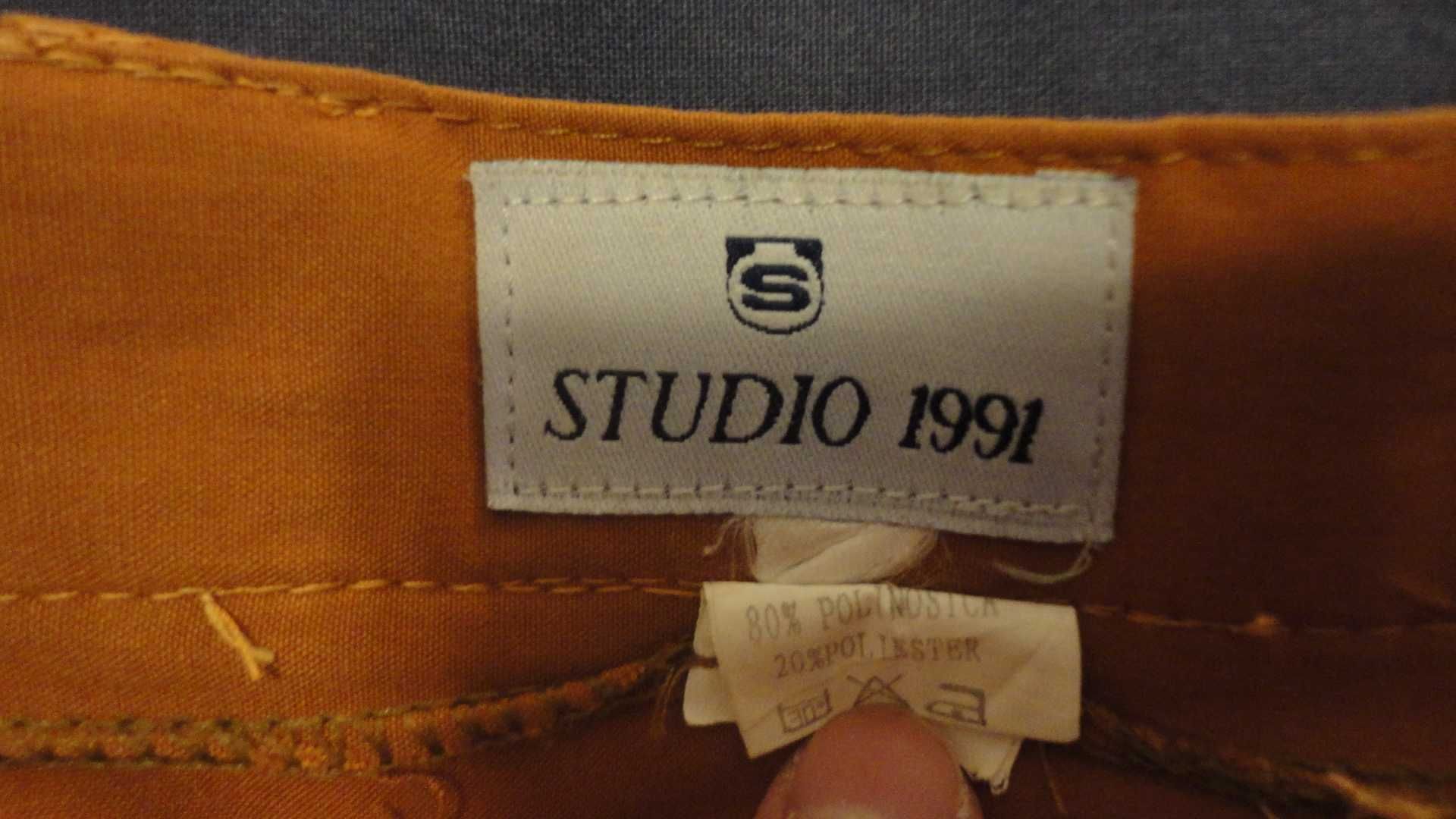 Calças de senhora laranjas Studio 1991