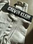 Legginsy Calvin Klein S szare logowane