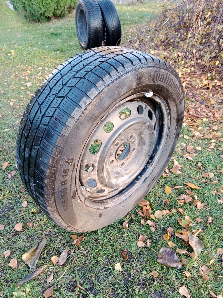 Opona zimowa ContiWinterContact z felgą stalową 205/60 R16 ET50 5x114.