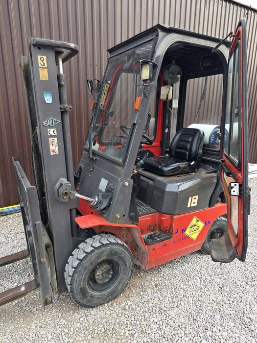 Wozek widłowy Hangcha 18  benzyna gaz 2018 rok przesuw boczny 1,8 tony