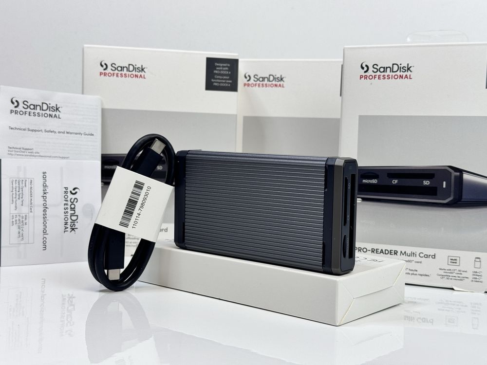 Картридер SanDisk USB-C 3.2 Professional PRO-READER SDPR3A8-0000