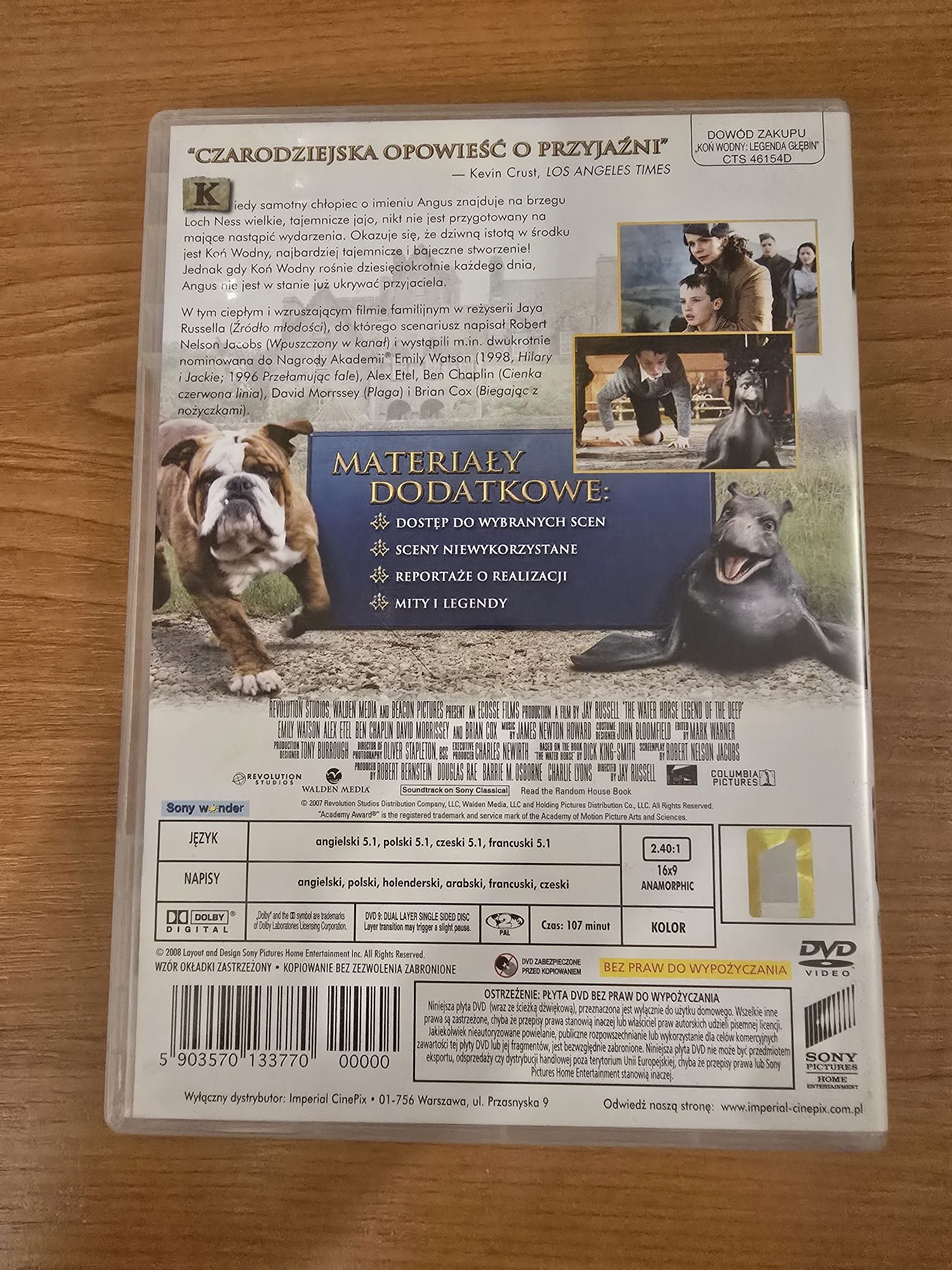Koń wodny legenda głębin DVD