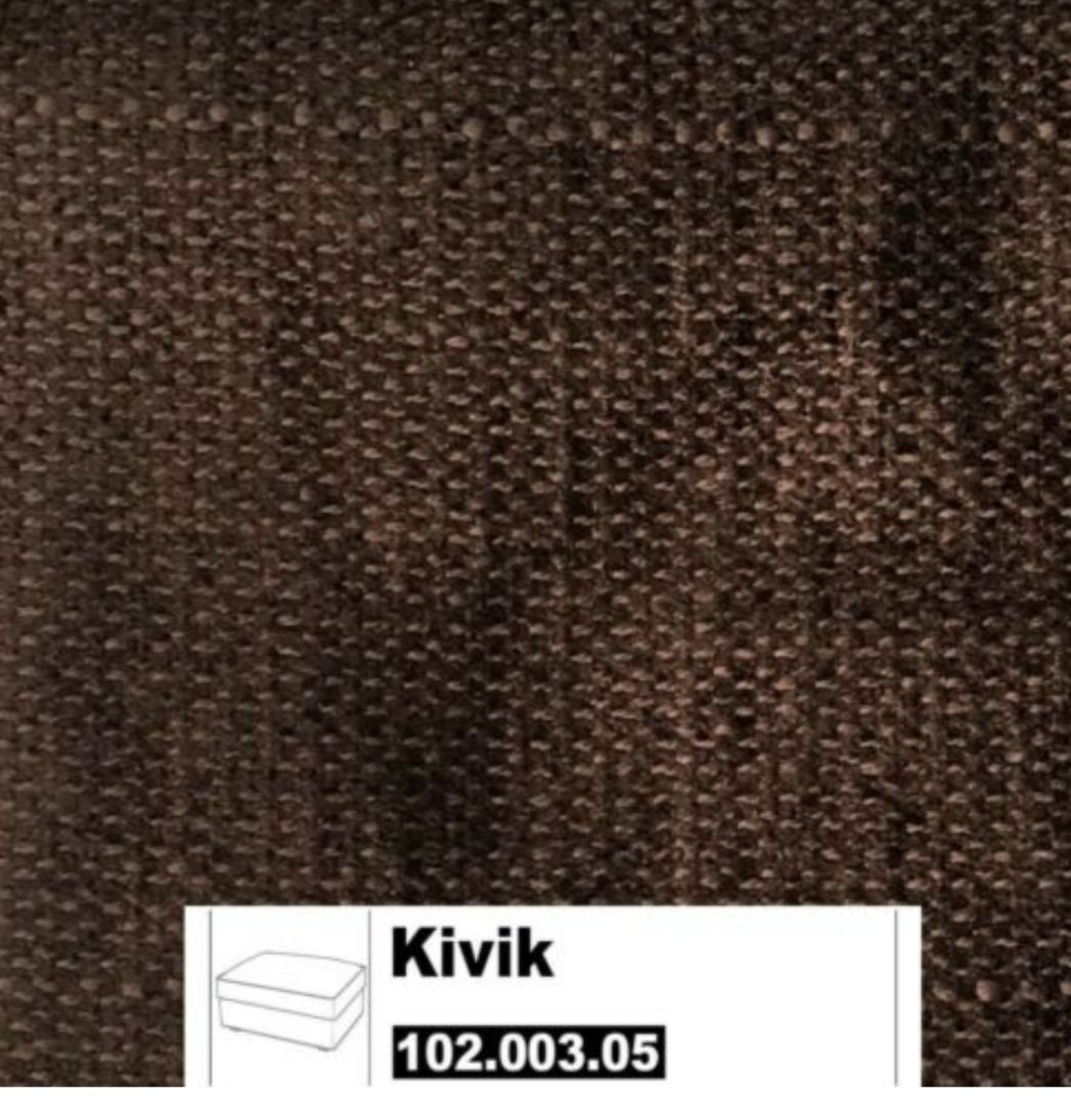 Nowe Pokrycie na podnóżek 1/3 ceny KIVIK 2 kolory z IKEA ciemnobrązowy