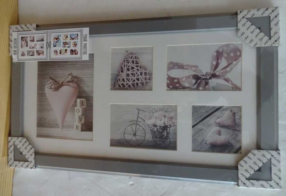 Rama Srebrna Na Zdjęcia Lub Obraz, Nowa Ofoliowana Styler 57,5x 33,5