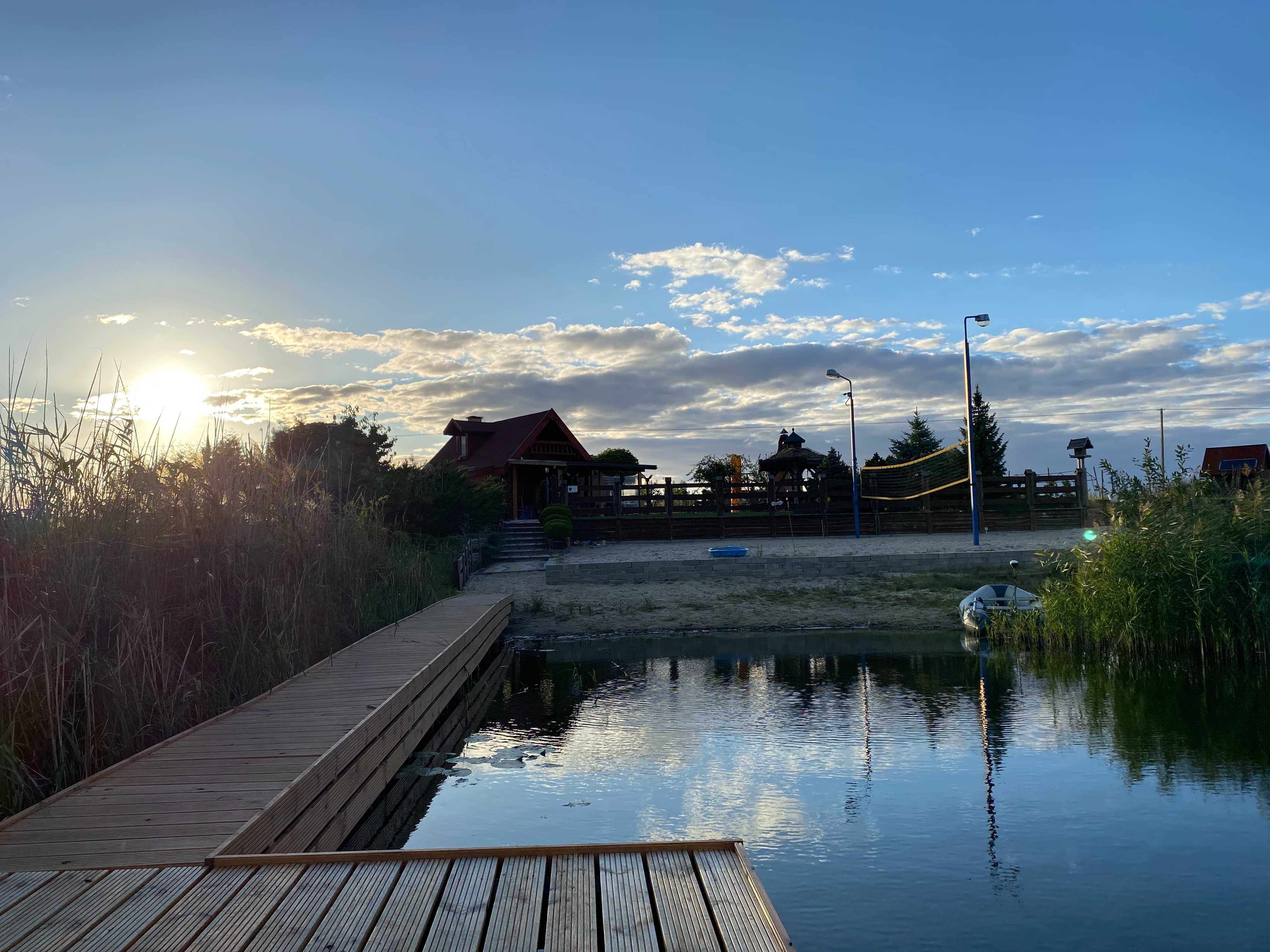 Sosenkowo Nowieczek Domek nad jeziorem, własna linia brzegowa