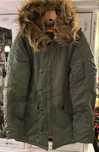 Kurtka parka Alpha Infustries n3B, roz L, olive green, b dobrYy