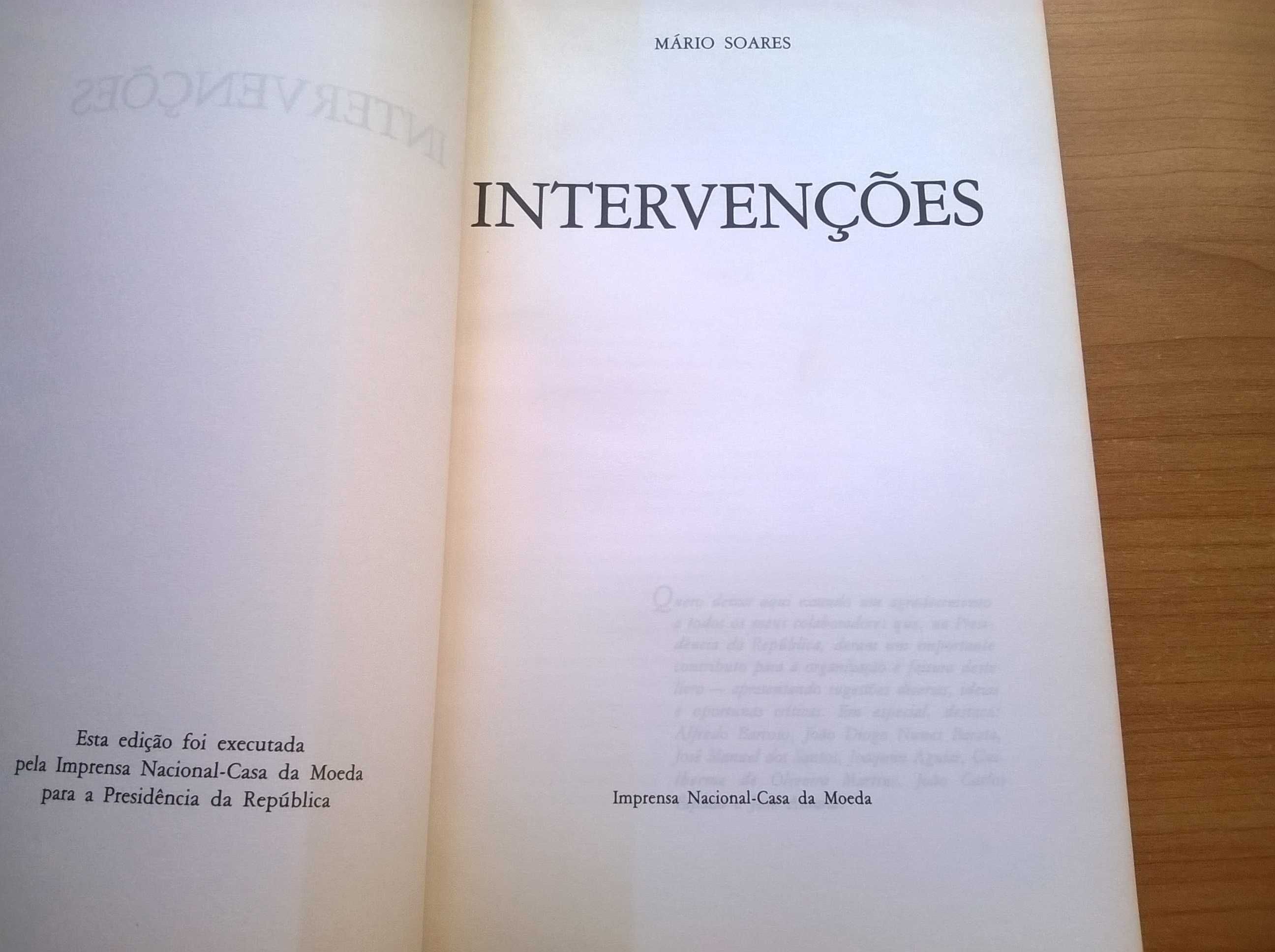 "Intervenções" - Mário Soares (portes grátis)