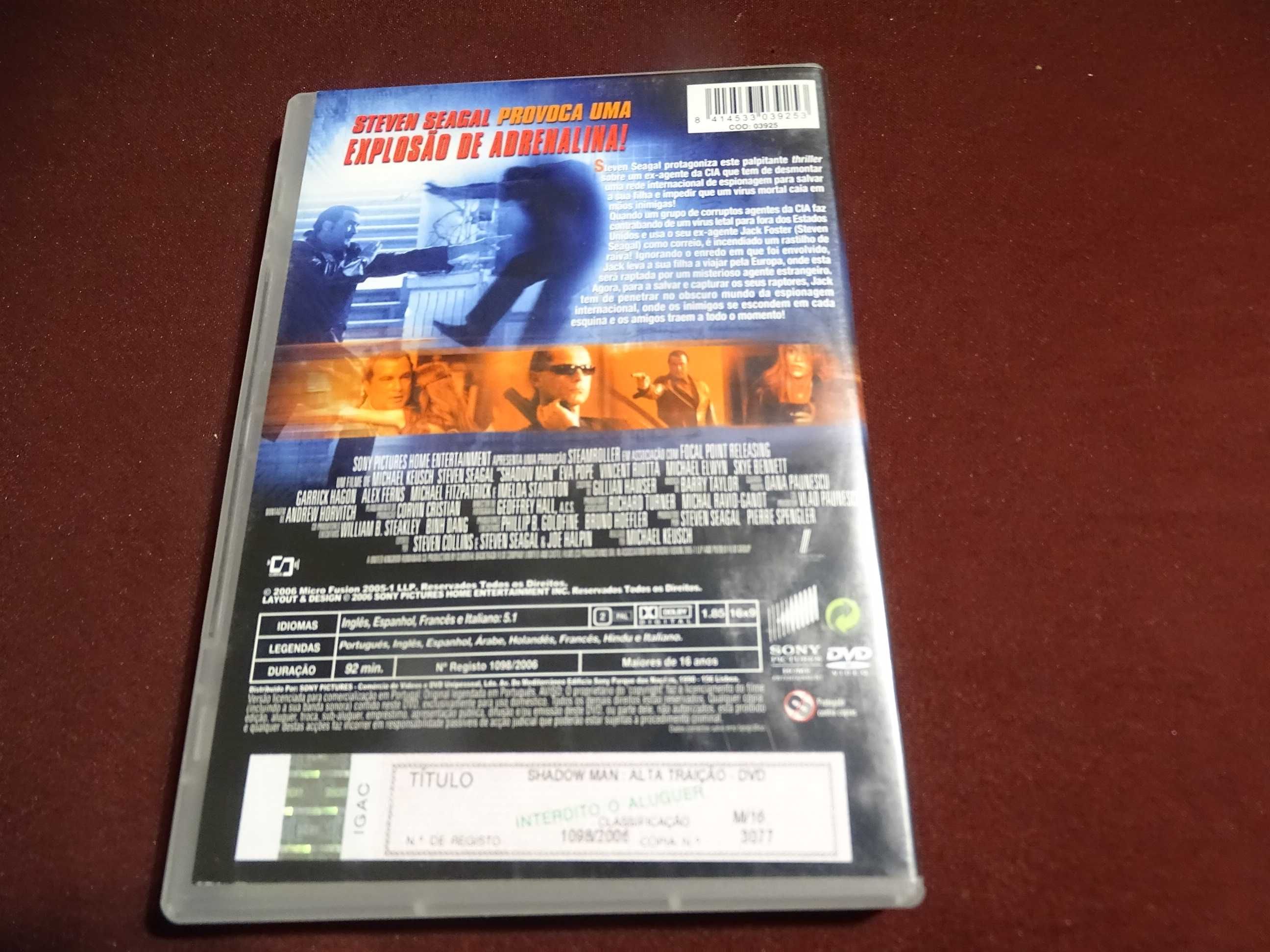 DVD-Shadow man:Alta traição-Steven Seagal