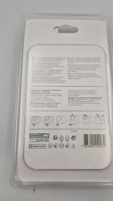 Erbauer Zestaw Frezów 8MM 6SZT