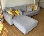 Sofá Cinza c/ Chaise Longue