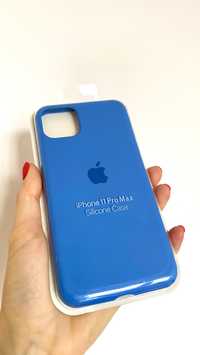 NOWY case silikonowy iPhone 11 Pro Max niebieski blekitny Apple etui