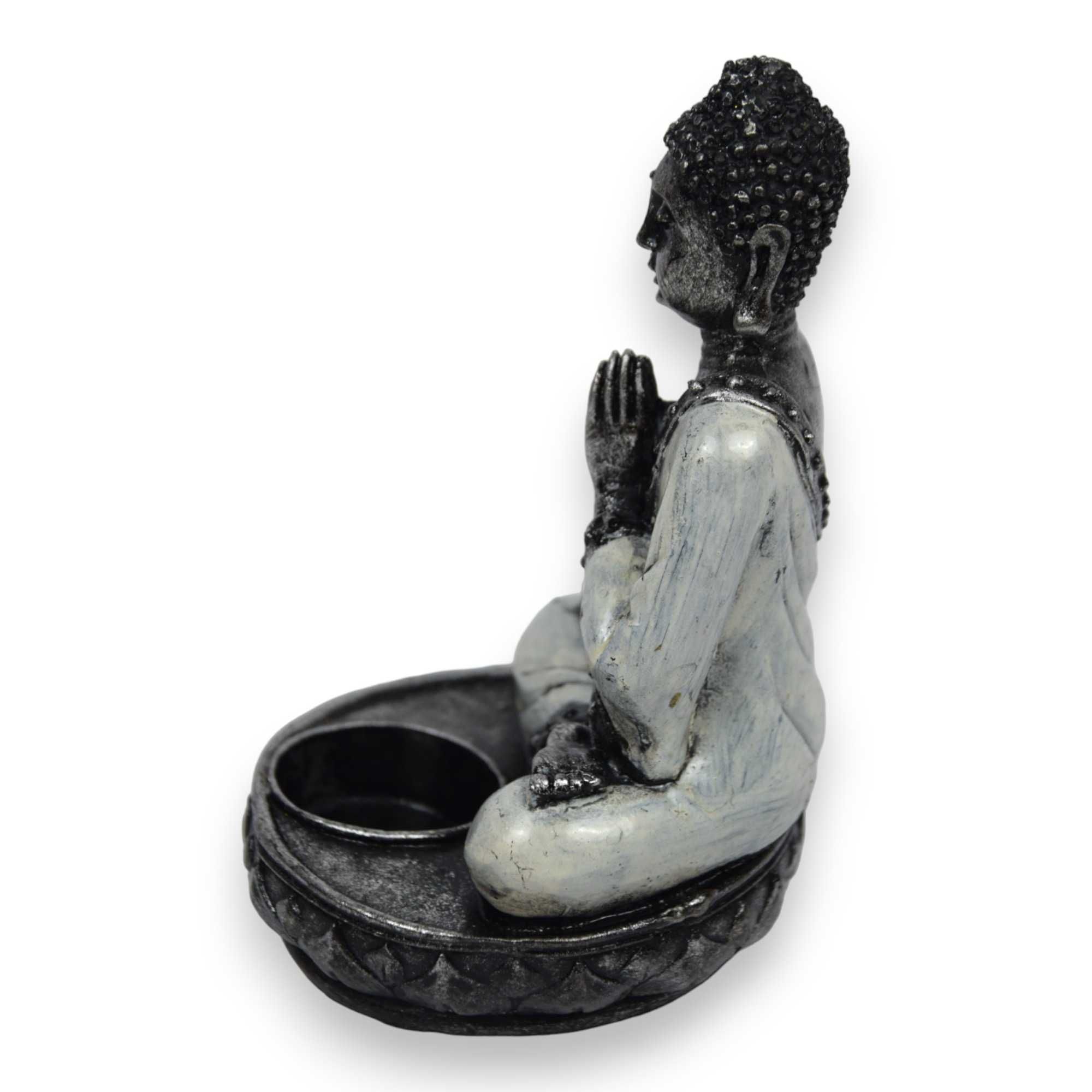 Świecznik Z Posągiem Buddha Namaste